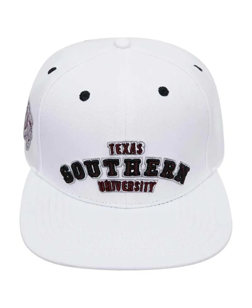 Men's Pro Standard White Texas Southern Tigers Evergreen Wool Snapback Hat