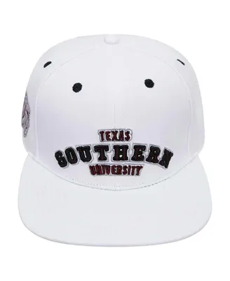 Men's Pro Standard White Texas Southern Tigers Evergreen Wool Snapback Hat