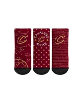 Toddler Boys and Girls Rock Em Socks Cleveland Cavaliers #1 Fan 3-Pack Crew Socks Set