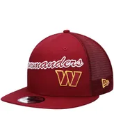 Men's New Era Burgundy Washington Commanders Lit Trucker 9FIFTY Snapback Hat