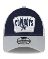 Men's New Era Navy, Gray Dallas Cowboys Patch Two-Tone 9FORTY Snapback Hat