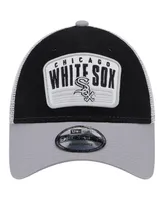 Men's New Era Black Chicago White Sox Two-Tone Patch 9FORTY Snapback Hat