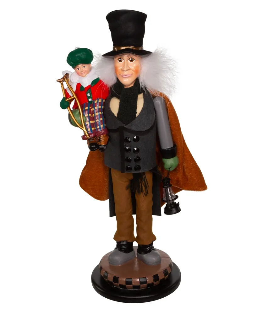 Kurt Adler 17" Bob Cratchit and Tiny Tim Nutcracker