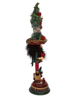 Kurt Adler 19.5" Hollywood Cardinal in Tree Hat Nutcracker