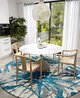 Addison Bravado Outdoor Washable ABV36 8' x Round Area Rug