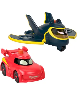 BatWheels Fisher-Price Dc Light-up Toy Cars, Redbird and Batwing, 2-Piece Preschool Toys Set - Multi