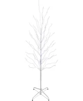 Northlight 5' Light Emitting Diode (Led) Lighted Birch Christmas Twig Tree Cool Lights