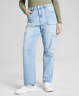 And Now This Women's High Rise Utility Denim Jeans