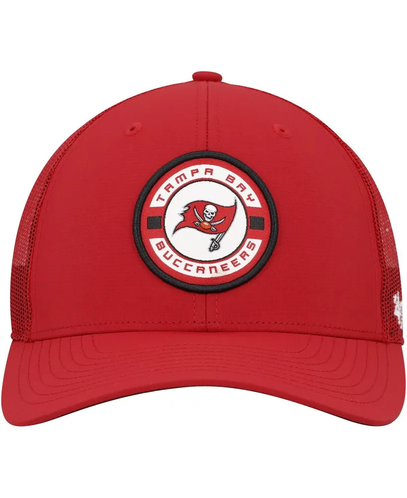 Men's '47 Brand Red Tampa Bay Buccaneers Berm Trucker Adjustable Hat