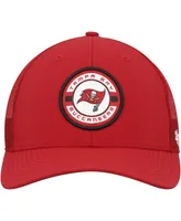 Men's '47 Brand Red Tampa Bay Buccaneers Berm Trucker Adjustable Hat