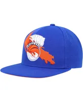 Men's Mitchell & Ness Blue New York Knicks Paint By Numbers Snapback Hat