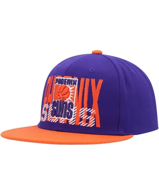 Men's Mitchell & Ness Purple Phoenix Suns Soul Cross Check Snapback Hat