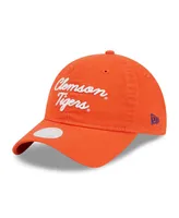 Women's New Era Orange Clemson Tigers Script 9TWENTY Adjustable Hat