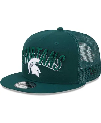 Men's New Era Green Michigan State Spartans Grade Trucker 9FIFTY Snapback Hat
