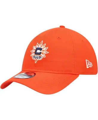 Men's New Era Orange Connecticut Sun Core Logo 9TWENTY Adjustable Hat