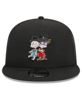 Men's New Era Black Rugrats Tommy & Chucky Trucker 9FIFTY Snapback Hat