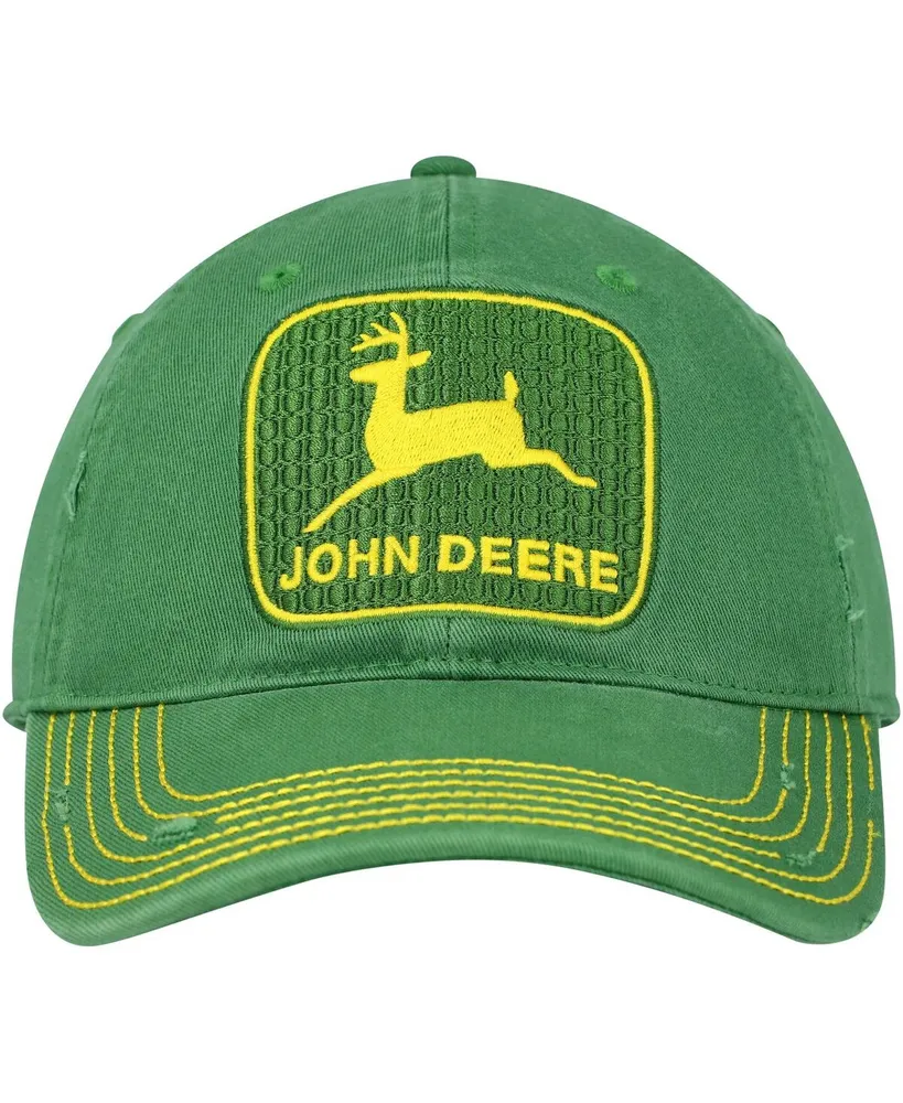 Men's Top of the World Green John Deere Classic Vintage-Like Twill Adjustable Hat