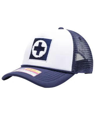 Men's White Cruz Azul Scout Trucker Snapback Hat