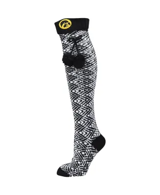 Women's ZooZatz Iowa Hawkeyes Geometric Thigh High Socks