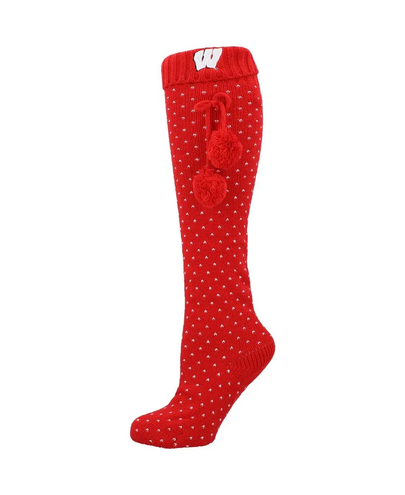 Women's ZooZatz Red Wisconsin Badgers Knee High Socks