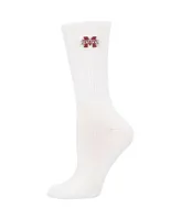 Women's ZooZatz Maroon, White Mississippi State Bulldogs 2-Pack Quarter-Length Socks