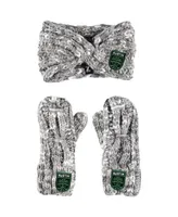 Women's ZooZatz Gray Austin Fc Marled Headband and Mittens Set