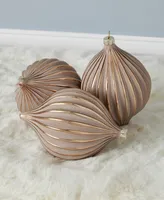 Seasonal Gesso Onion Glass Ornament Millimeter