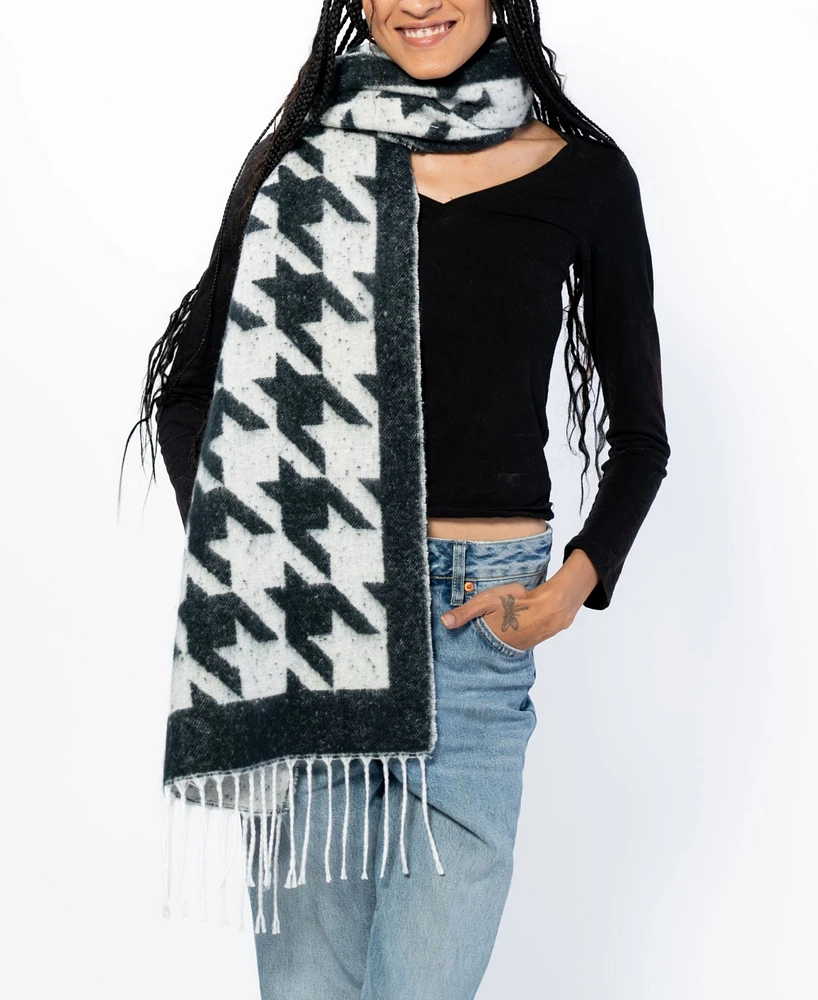 Marcus Adler Houndstooth Scarf