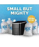 Newair 26 lbs. Countertop Bullet Ice Maker in Black
