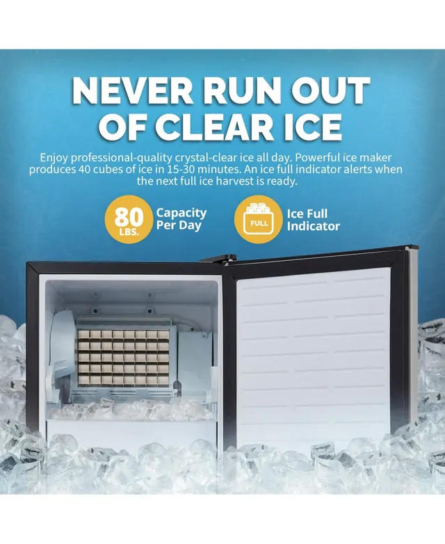 NewAir Countertop Ice Maker, 50 lbs. of Ice a Day, One Button