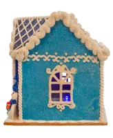 Kurt Adler 7" Battery-Operated Hanukkah Led House Table Piece