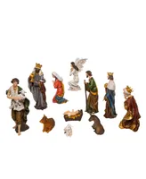 Kurt Adler 15" Resin Nativity Table Piece Set of 11 Pieces