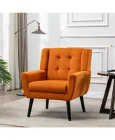 Modern Soft Velvet Material Ergonomics Accent Chair Living Room Chair Bedroom Chair Home Chair