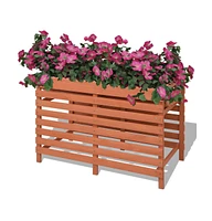 vidaXL Planter Bed 39.3"x19.6"x27.9" Wood