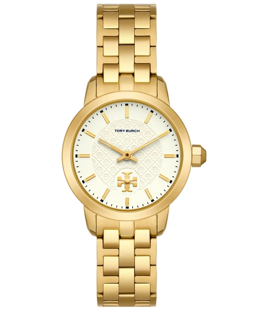 Tory Burch Women's The Tory Gold-Tone Stainless Steel Stainless Steel Bracelet Watch 34mm