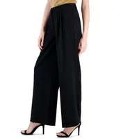 Tahari Asl Women's Pleated-Front Wide-Leg Pants