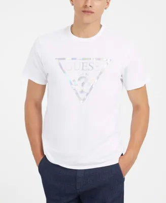 Guess Men's Iridescent Foil Short Sleeve T-shirt