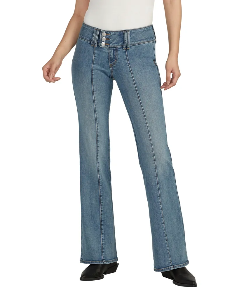 Women's High Rise Curvy Flare Slim Fit Jeans