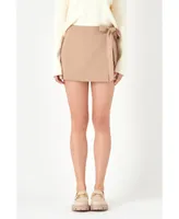 English Factory Women's Tied Strap Mini Skort