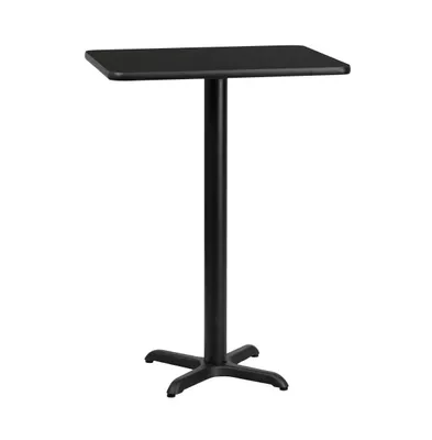 24"X30" Rectangular Laminate Bar Table With 22"X22" Base