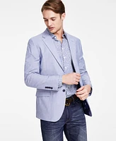 Nautica Men's Modern-Fit Chambray Sport Coat