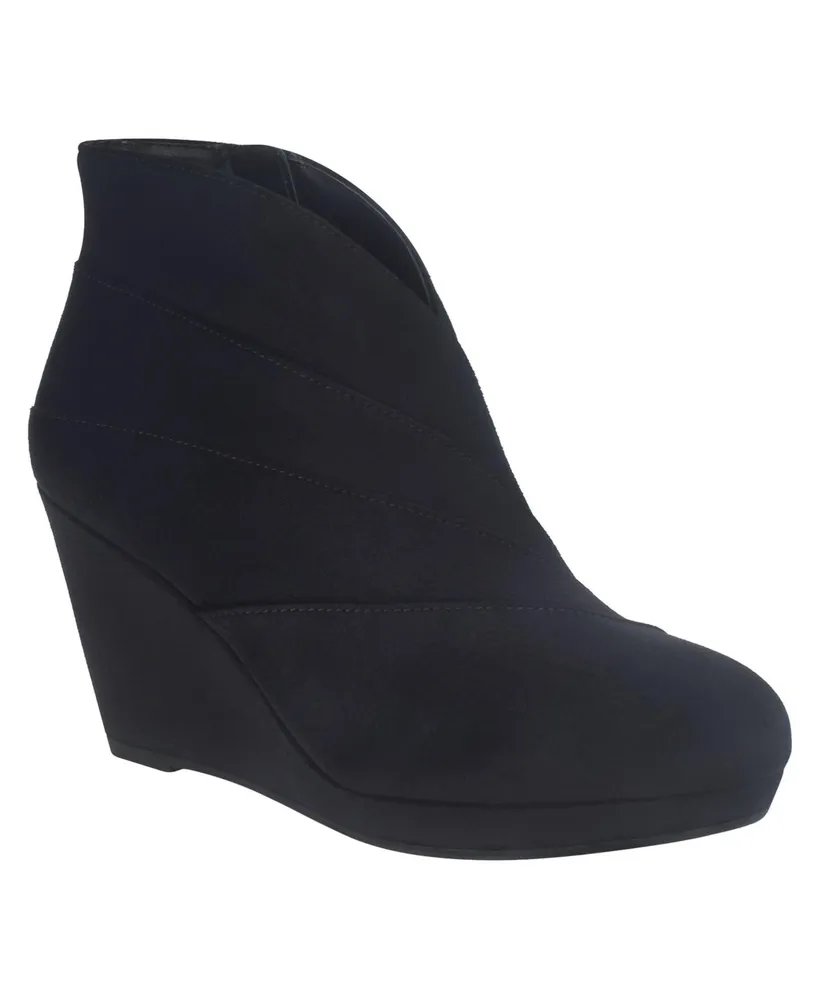 Impo Women's Thorson Memory Foam Platform Wedge Booties