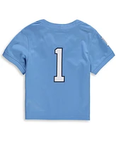 Toddler Boys and Girls Jordan #1 Carolina Blue North Tar Heels Team Replica Football Jersey