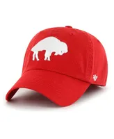 Men's '47 Brand Red Buffalo Bills Gridiron Classics Franchise Legacy Fitted Hat