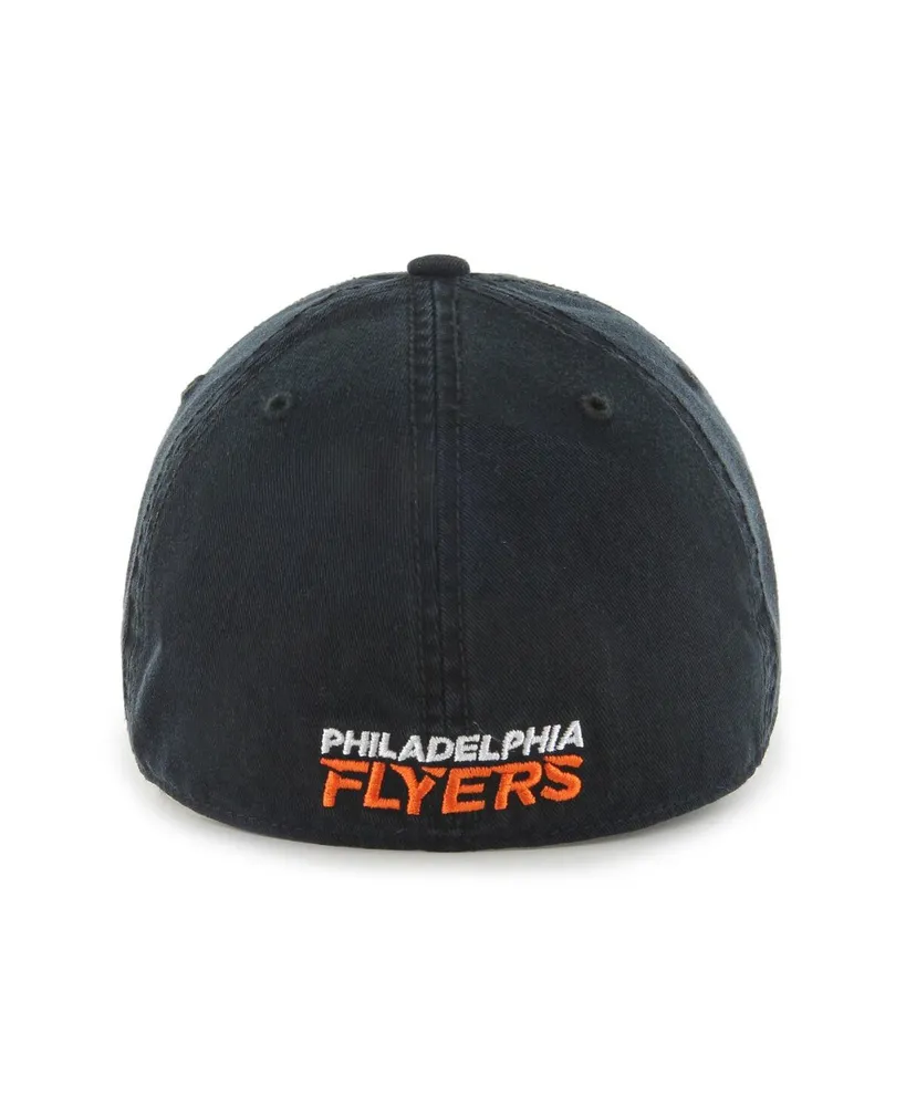 Men's '47 Brand Black Philadelphia Flyers Classic Franchise Flex Hat