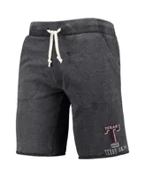 Men's Heathered Black Alternative Apparel Texas A&M Aggies Victory Lounge Shorts