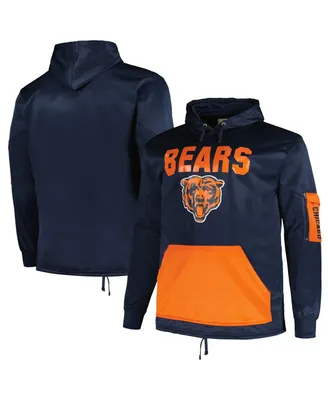 Men's Fanatics Navy Chicago Bears Big and Tall Pullover Hoodie