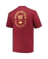 Men's Profile Burgundy Washington Commanders Big and Tall Two-Hit Throwback T-shirt