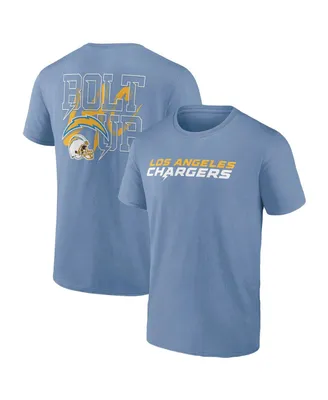 Men's Profile Powder Blue Los Angeles Chargers Big and Tall Two-Sided T-shirt