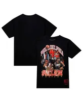 Men's Mitchell & Ness Allen Iverson Black Philadelphia 76ers Hardwood Classics Bling Concert Player T-shirt